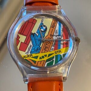 BMW Colorful Map Design Watch/ Swatch like